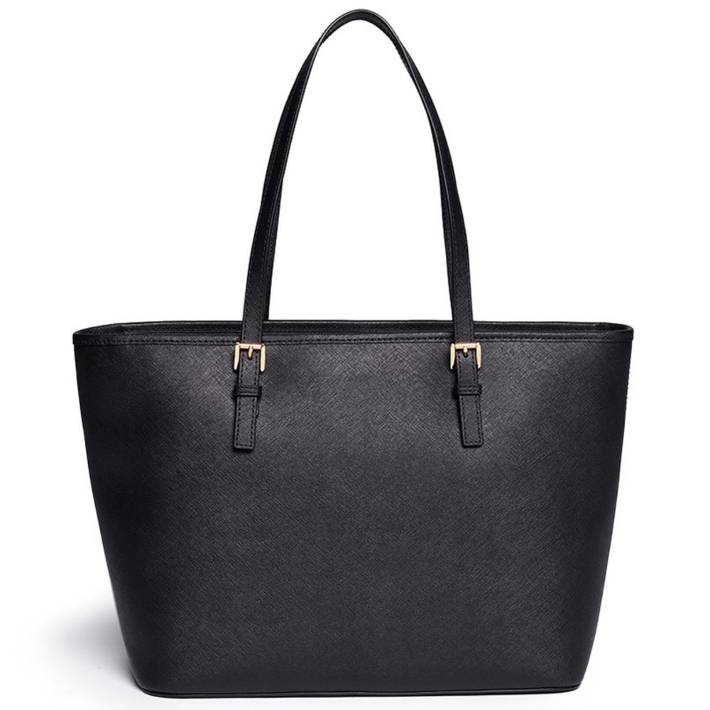 MICHAEL KORS JET SET TRAVEL SAFFIANO LEATHER TOTE - Picture 2 of 8
